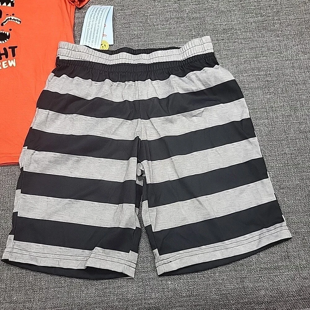 Kids Boys Top with Short Pajama Sleepwear Set Medium Size 8